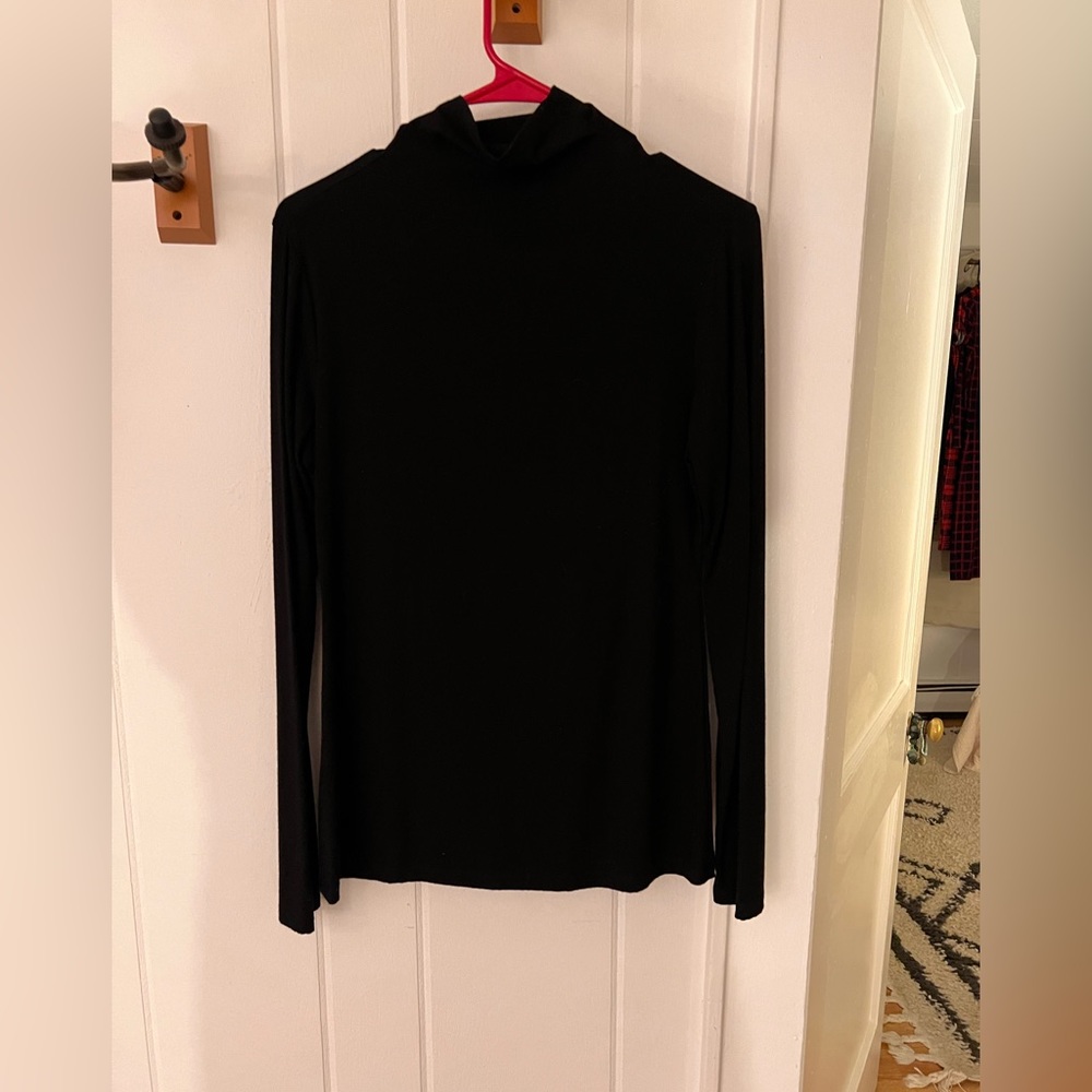Very soft, black turtleneck